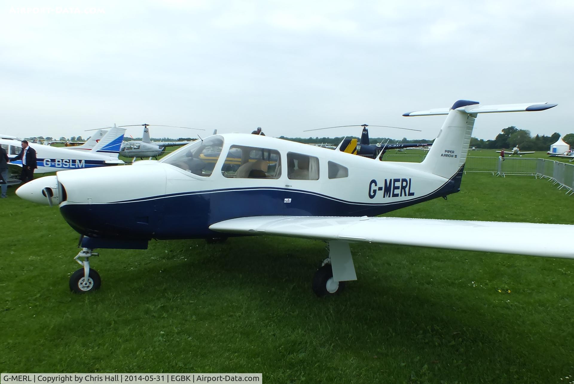 G-MERL, 1979 Piper PA-28RT-201 Arrow IV C/N 28R-7918036, at AeroExpo 2014