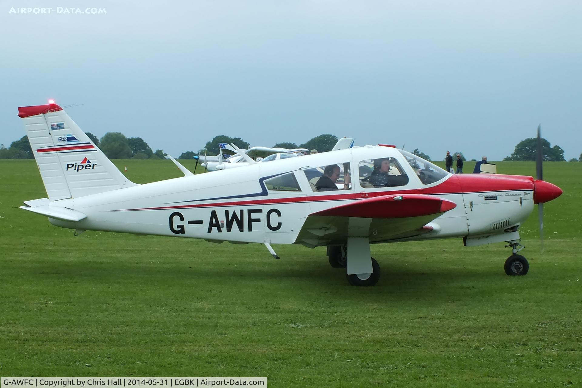 G-AWFC, 1968 Piper PA-28R-180 Cherokee Arrow C/N 28R-30670, at AeroExpo 2014