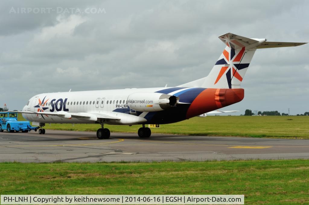 PH-LNH, 1991 Fokker 100 (F-28-0100) C/N 11341, Formerly ZP-CAL.
