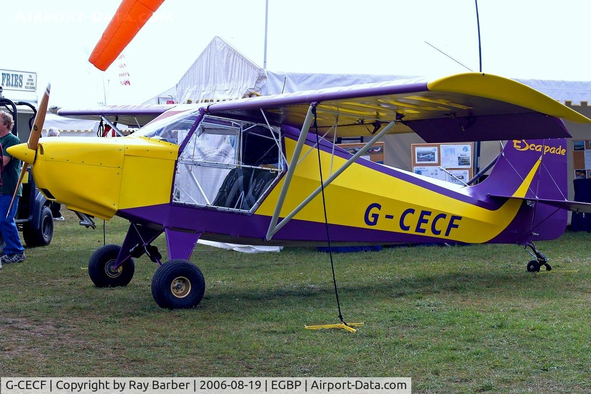 G-CECF, 2006 Just Aircraft Escapade Jabiru (3) C/N BMAA/HB/496, Just Aircraft Escapade Jabiru [3] [BMAA/HB/496] Kemble~G 19/08/2006