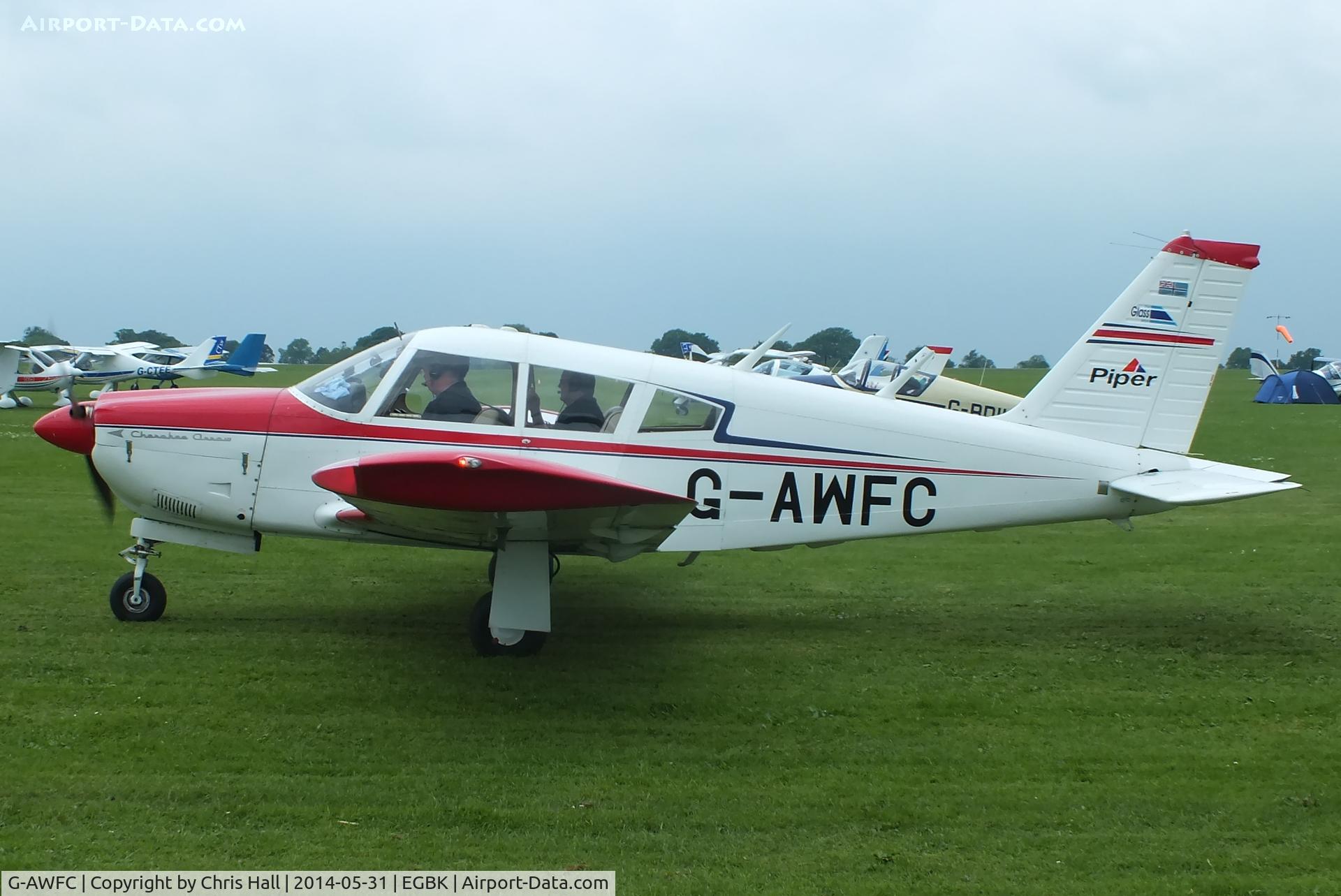 G-AWFC, 1968 Piper PA-28R-180 Cherokee Arrow C/N 28R-30670, at AeroExpo 2014
