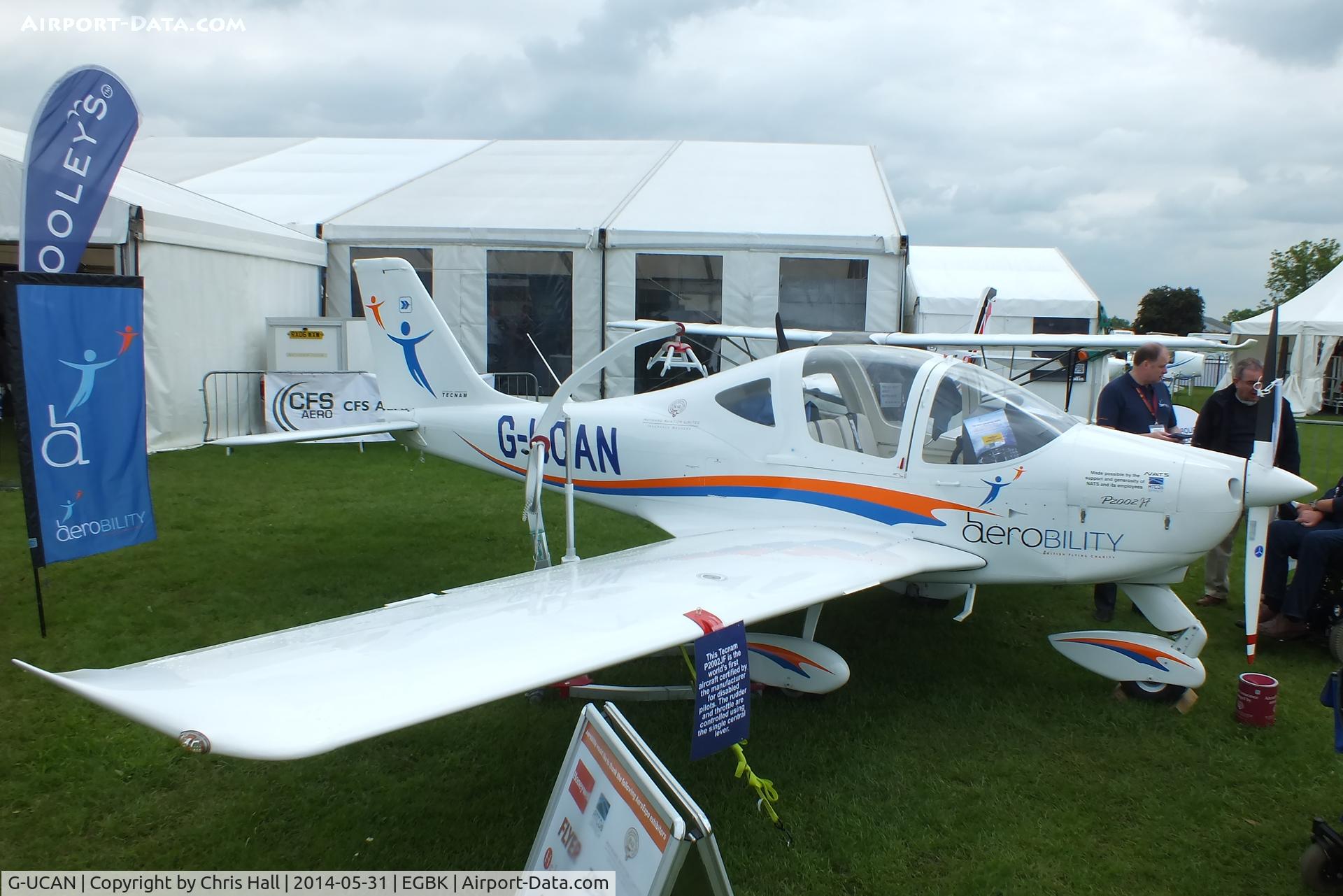 G-UCAN, 2014 Tecnam P-2002JF Sierra C/N 229, at AeroExpo 2014