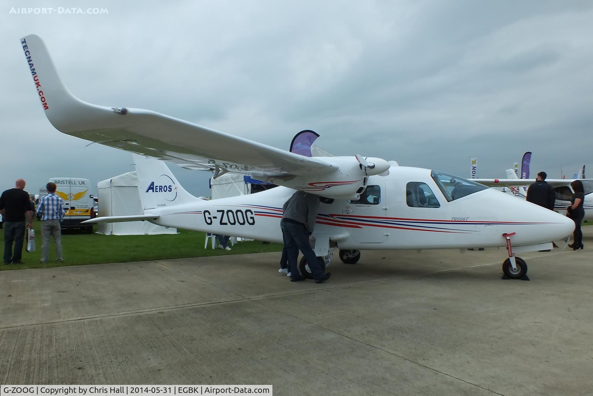 G-ZOOG, 2010 Tecnam P-2006T C/N 049, at AeroExpo 2014
