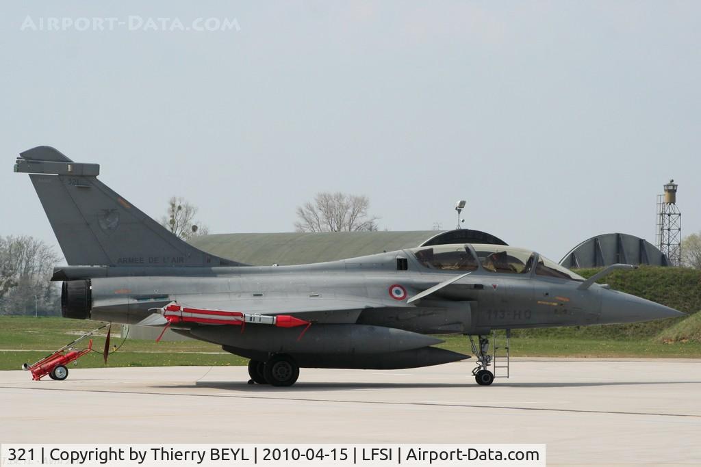321, 2007 Dassault Rafale B C/N 321, At BA113, Saint-Dizier.