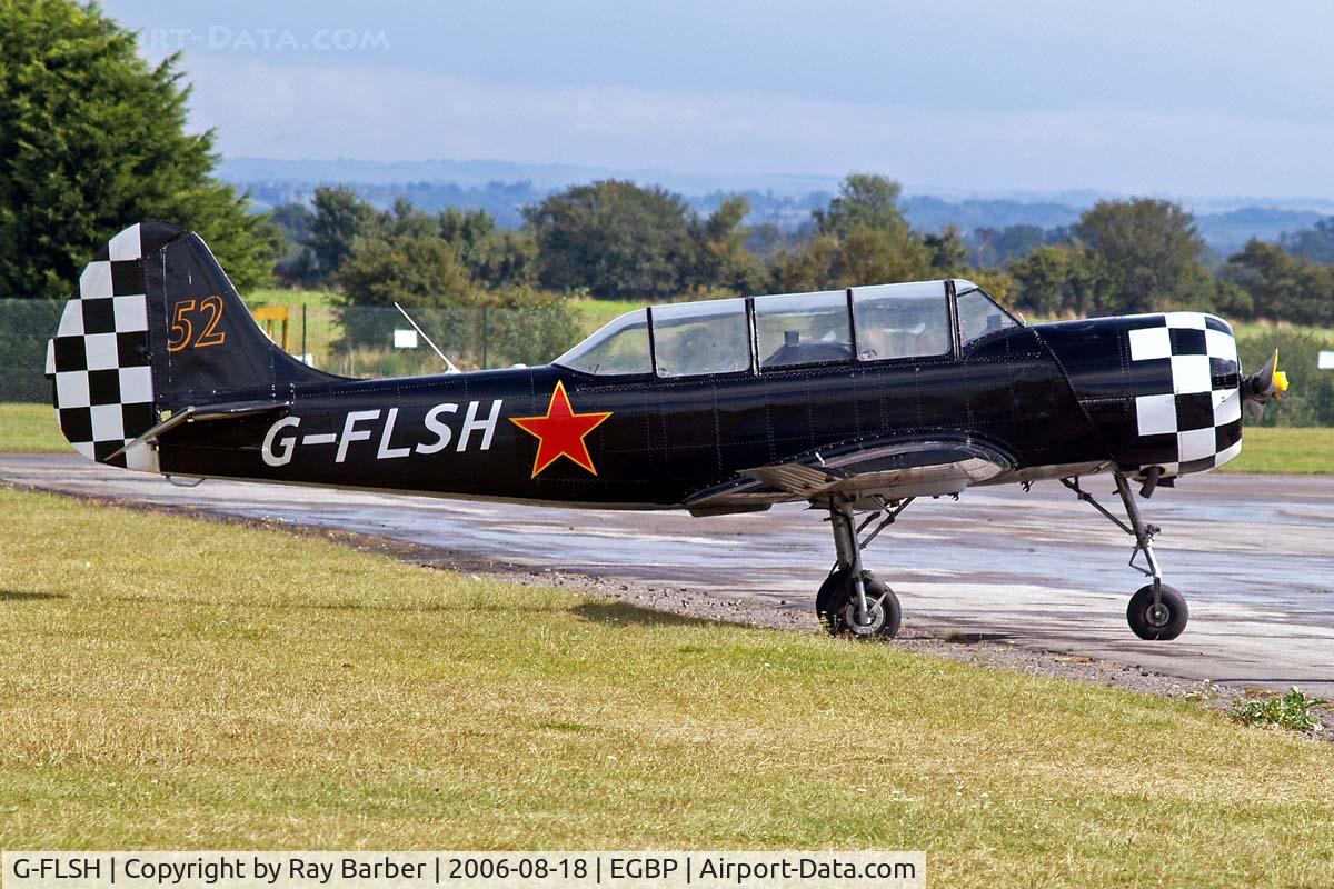 G-FLSH, 1987 Yakovlev Yak-52 C/N 877409, Yakovlev Yak-52 [877409] Kemble~G 18/08/2006