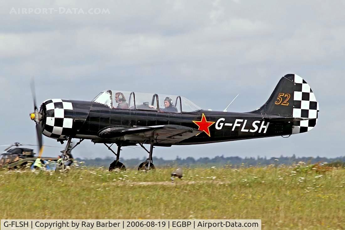 G-FLSH, 1987 Yakovlev Yak-52 C/N 877409, Yakovlev Yak-52 [877409] Kemble~G 19/08/2006