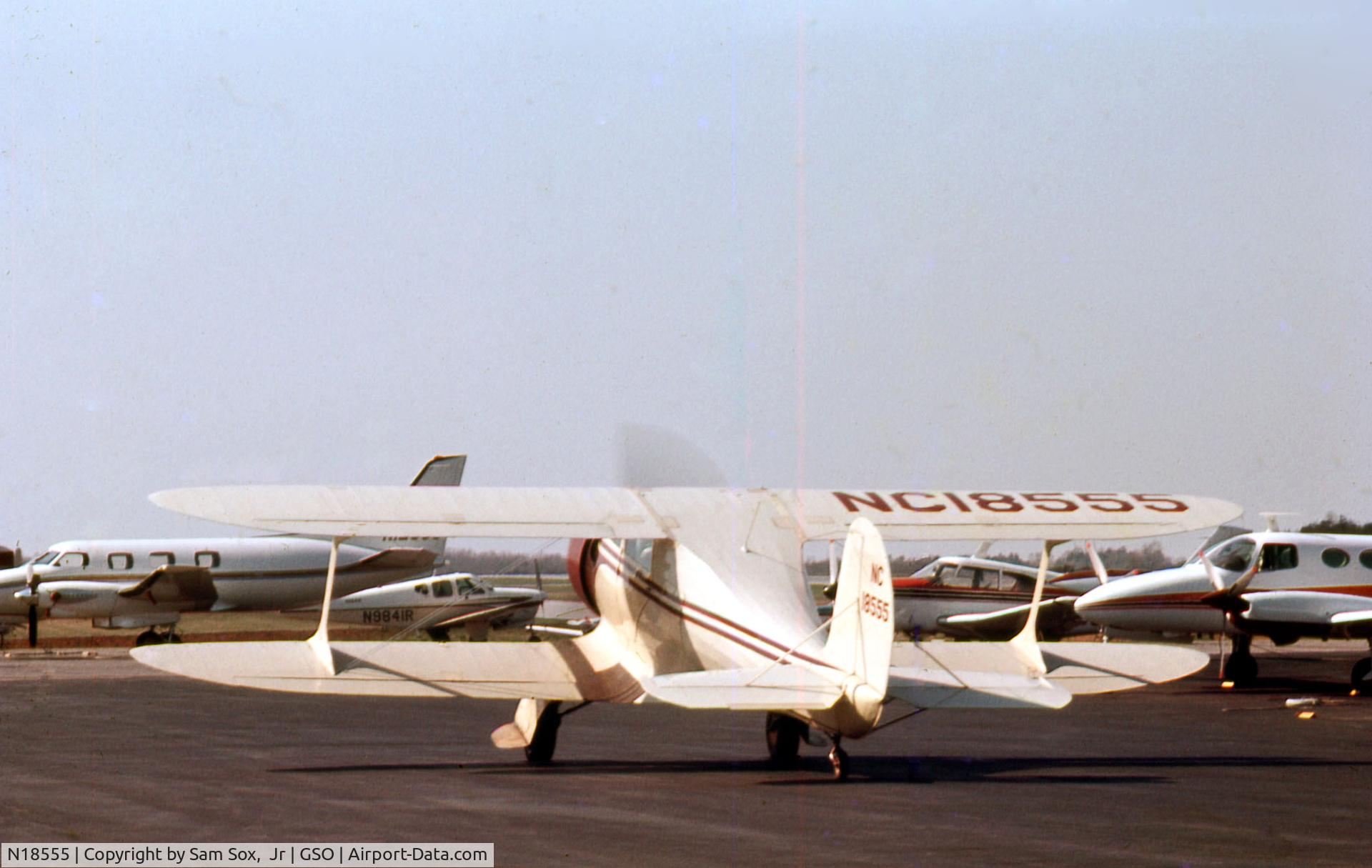 N18555, 1937 Beech F17D Staggerwing C/N 157, Photograph taken mid May 1962