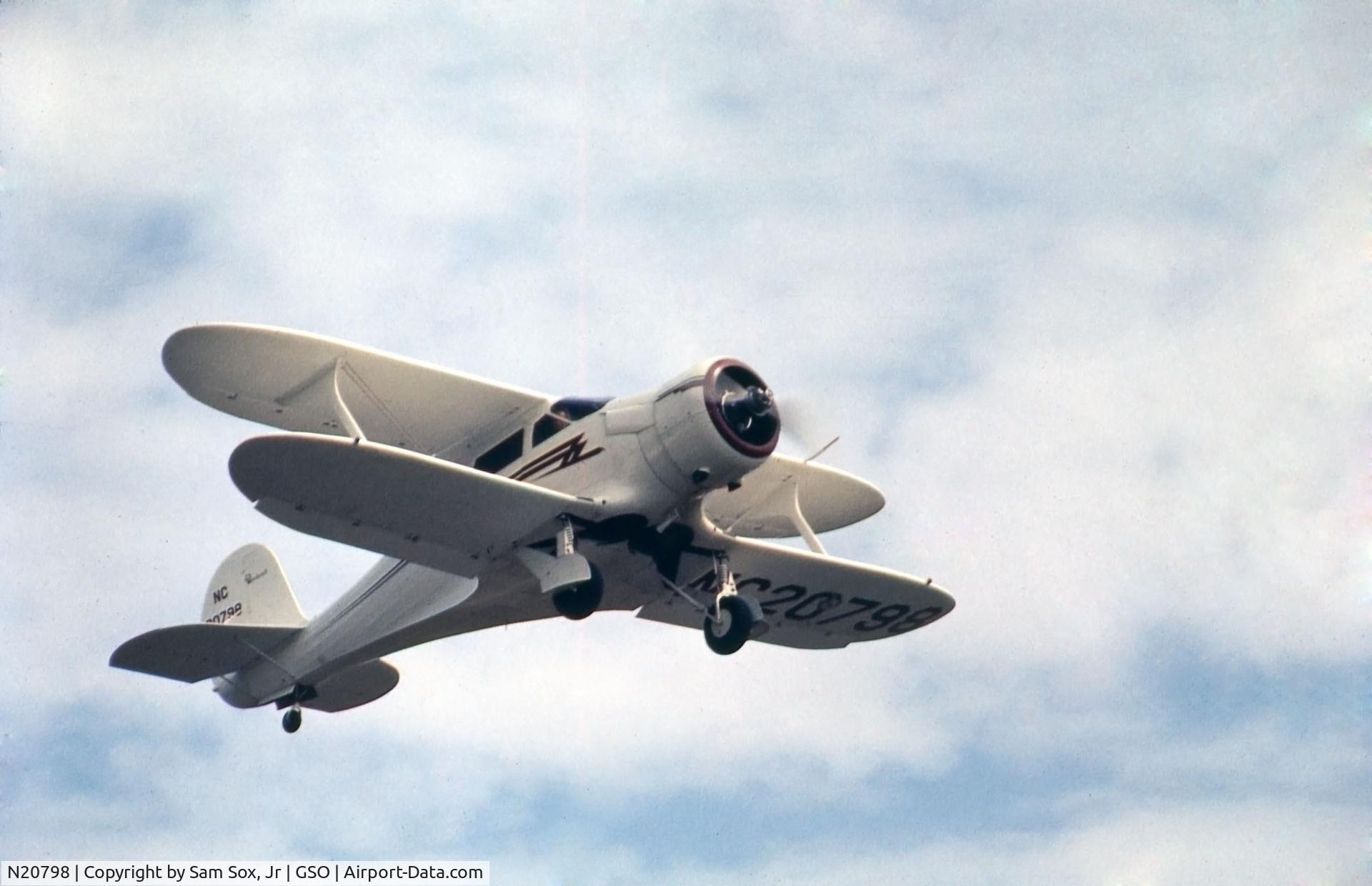 N20798, 1939 Beech F17D Staggerwing C/N 333, Photograph taken mid May 1962