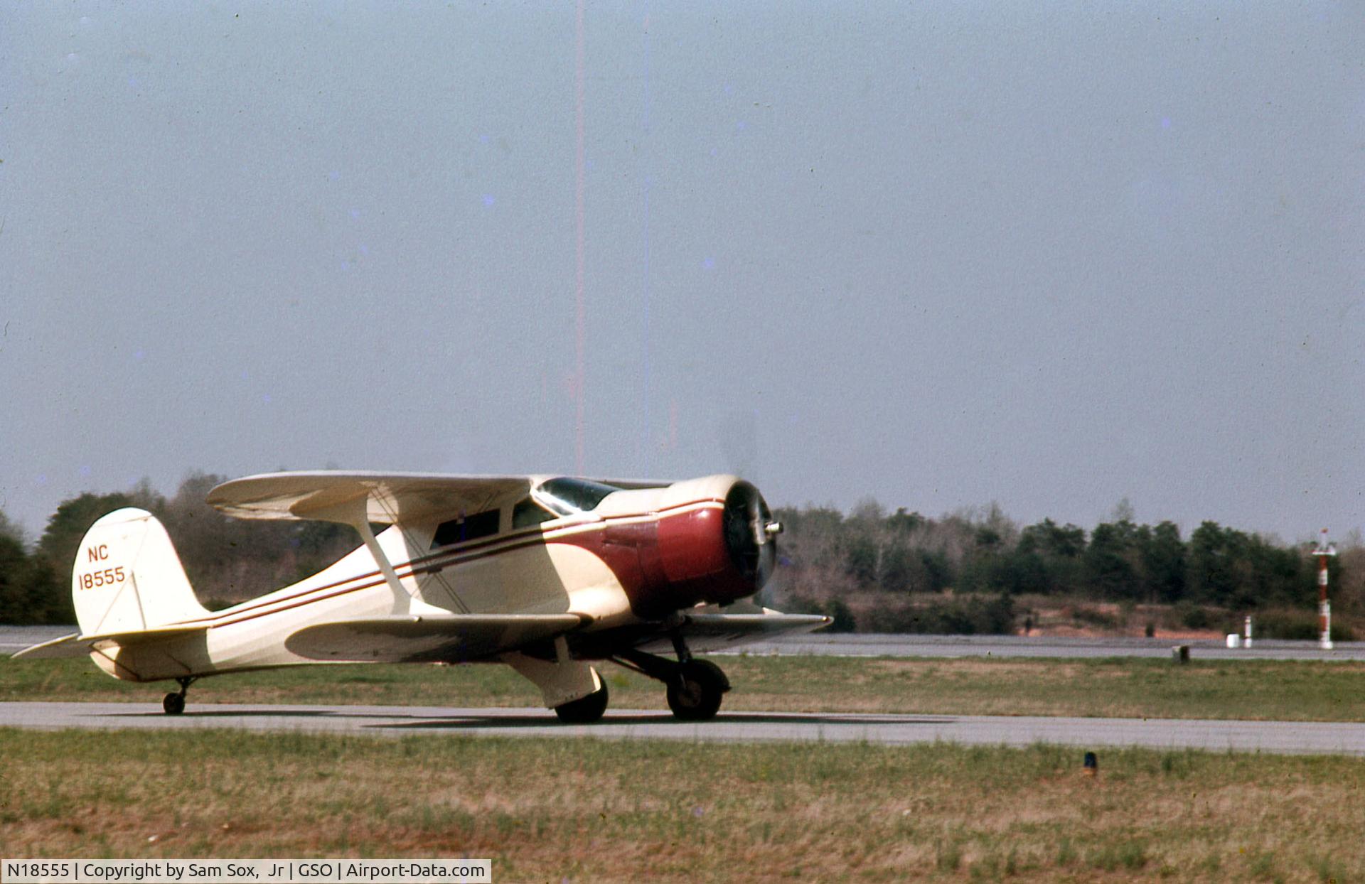 N18555, 1937 Beech F17D Staggerwing C/N 157, Photogfraph taken mid May 1962