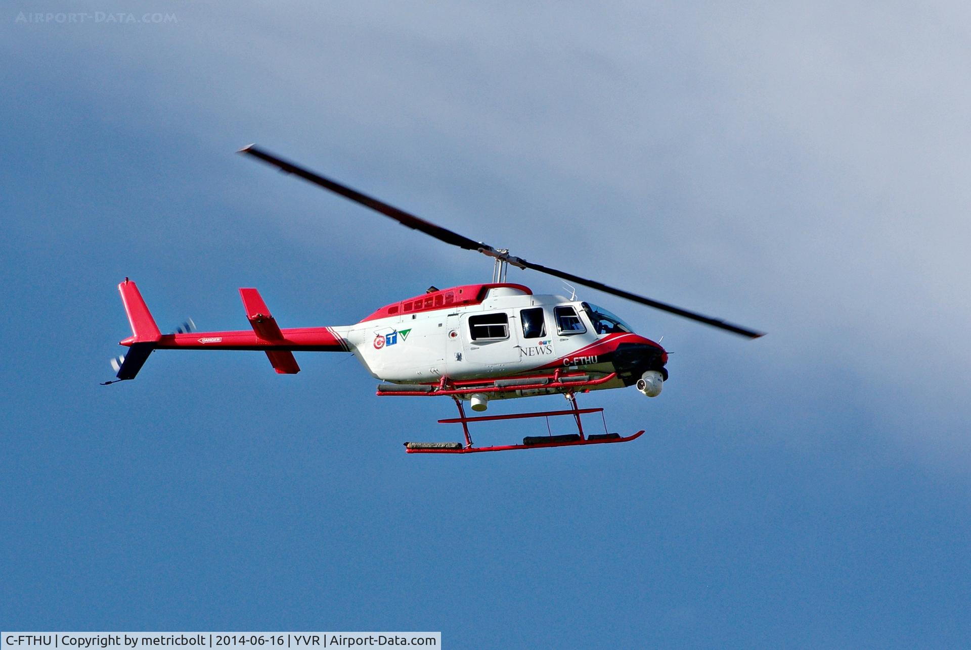 C-FTHU, 1996 Bell 206L-4 LongRanger IV LongRanger C/N 52176, Landing at YVR