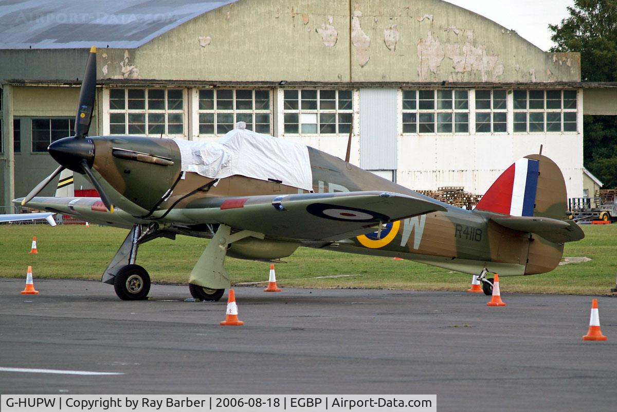 G-HUPW, 1940 Hawker Hurricane I C/N G592301, Hawker Hurricane I [41H/G5/92301] Kemble~G 18/08/2006