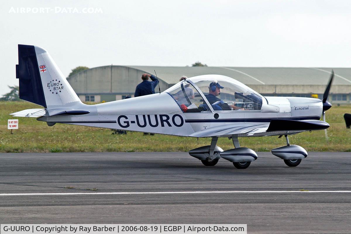 G-UURO, 2006 Aerotechnik EV-97 Eurostar C/N PFA 315-14480, Evektor EV-97 Eurostar [PFA 315-14480] Kemble~G 19/08/2006