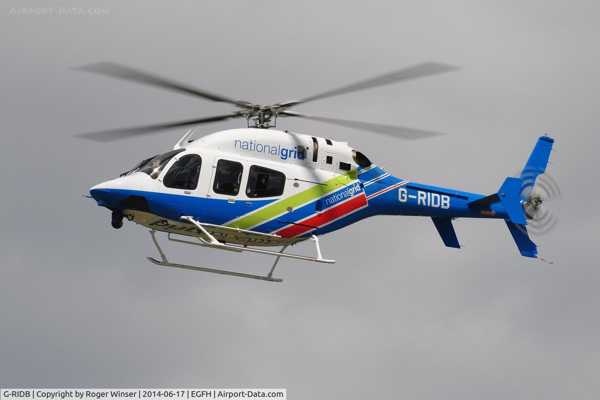 G-RIDB, 2012 Bell 429 GlobalRanger C/N 57105, Visiting helicopter operated by National Grid Electricity Transmission. Previously registered PH-SBY.