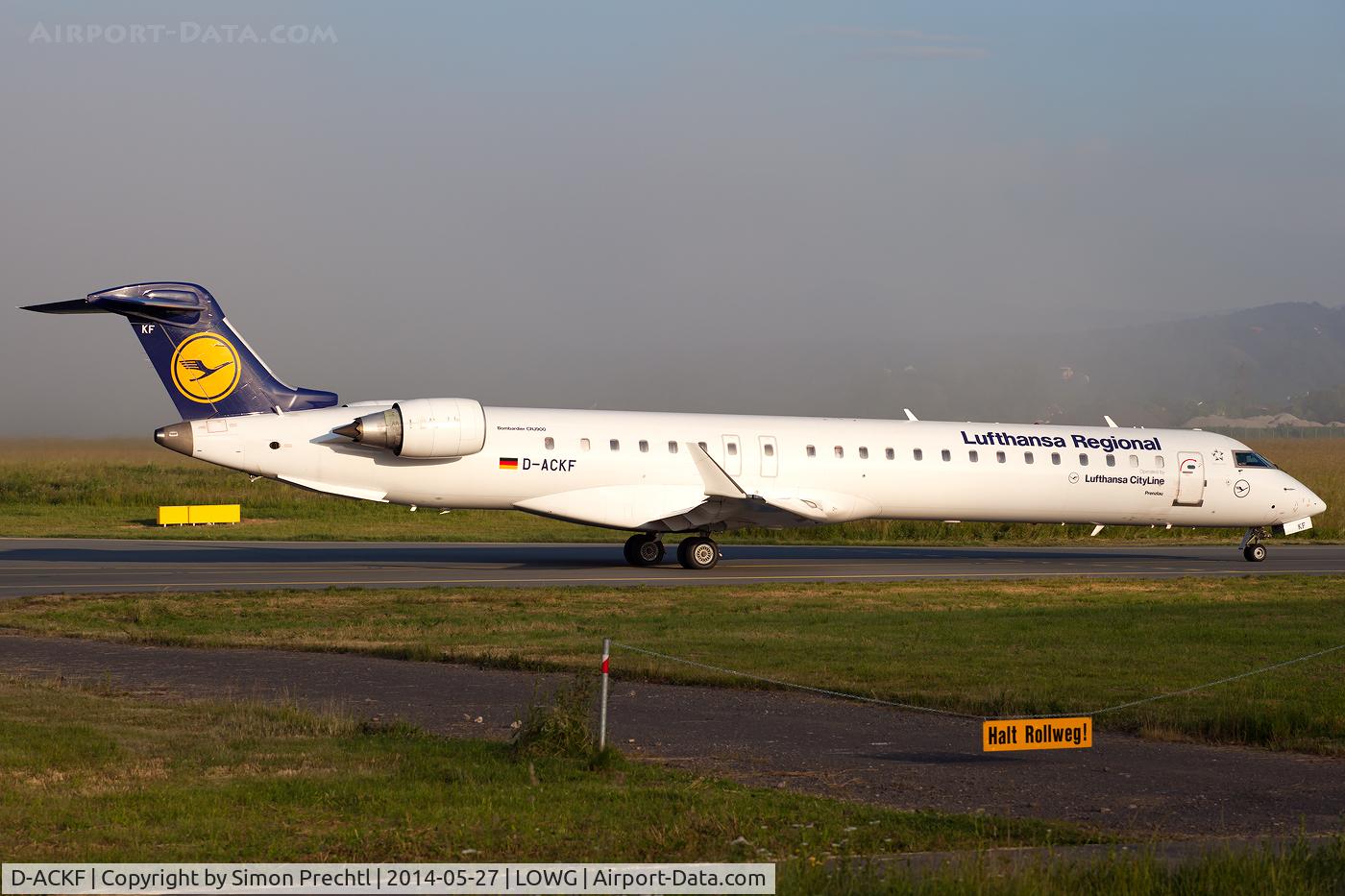 D-ACKF, 2006 Bombardier CRJ-900LR (CL-600-2D24) C/N 15083, D-ACKF @ Graz Airport