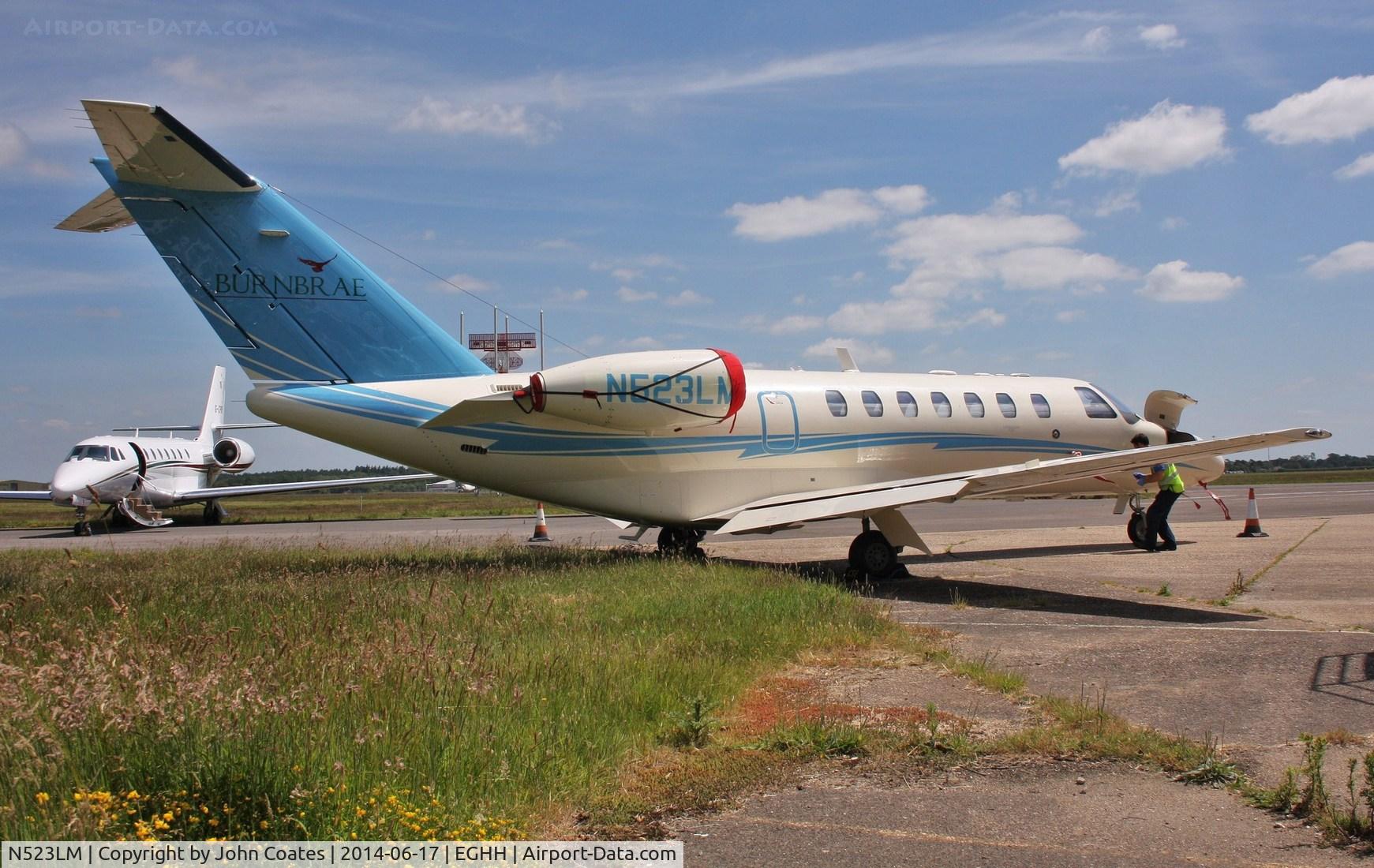 N523LM, 2007 Cessna 525B CitationJet CJ3 C/N 525B-0148, At CSE just re-reg'd from M-ELOW