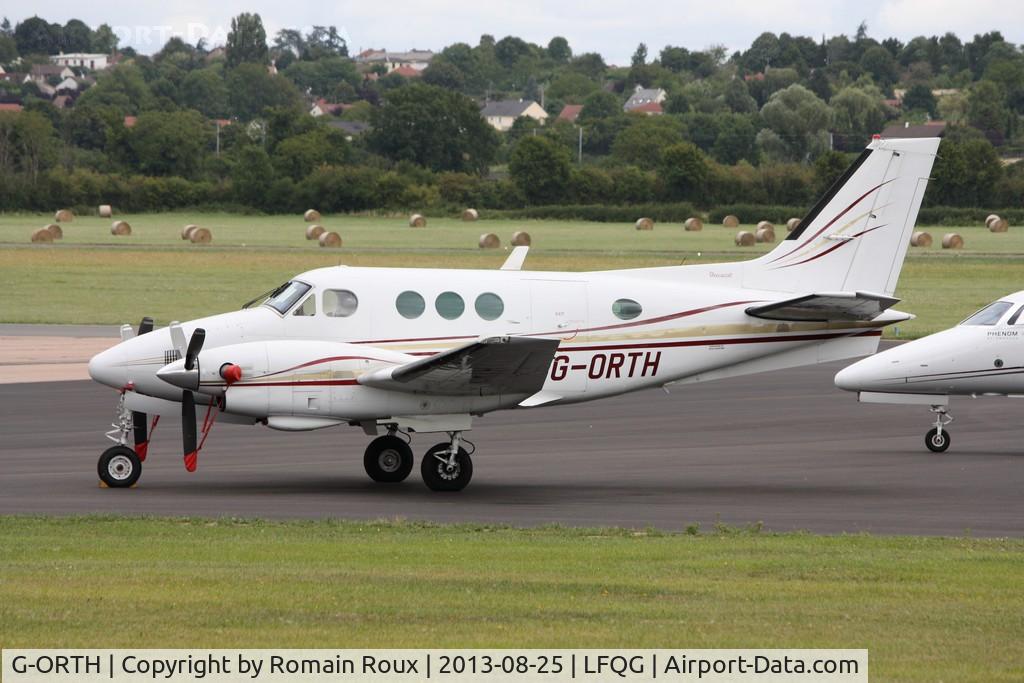 G-ORTH, 1975 Beech E90 King Air C/N LW-136, Parked