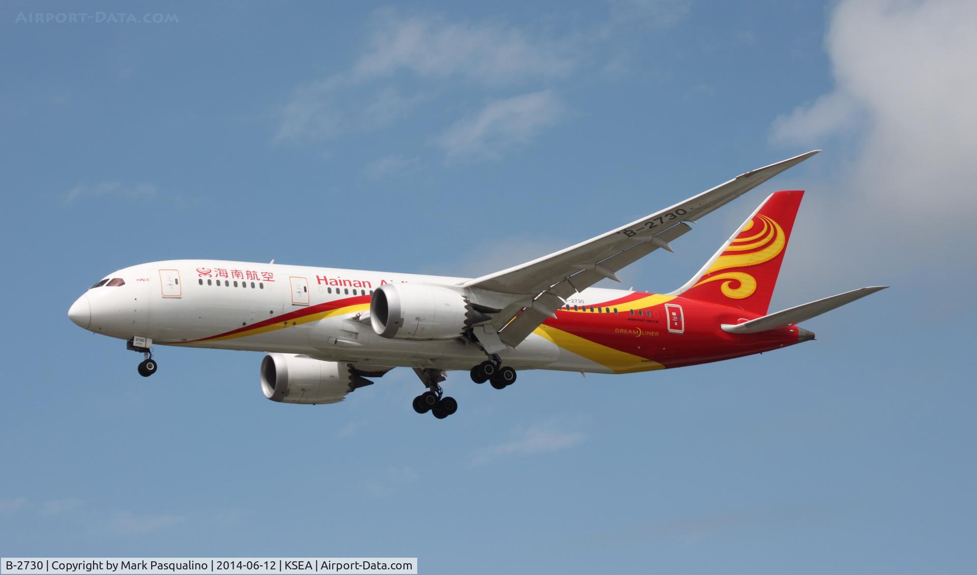 B-2730, 2013 Boeing 787-8 Dreamliner C/N 34943, Boeing 787-8