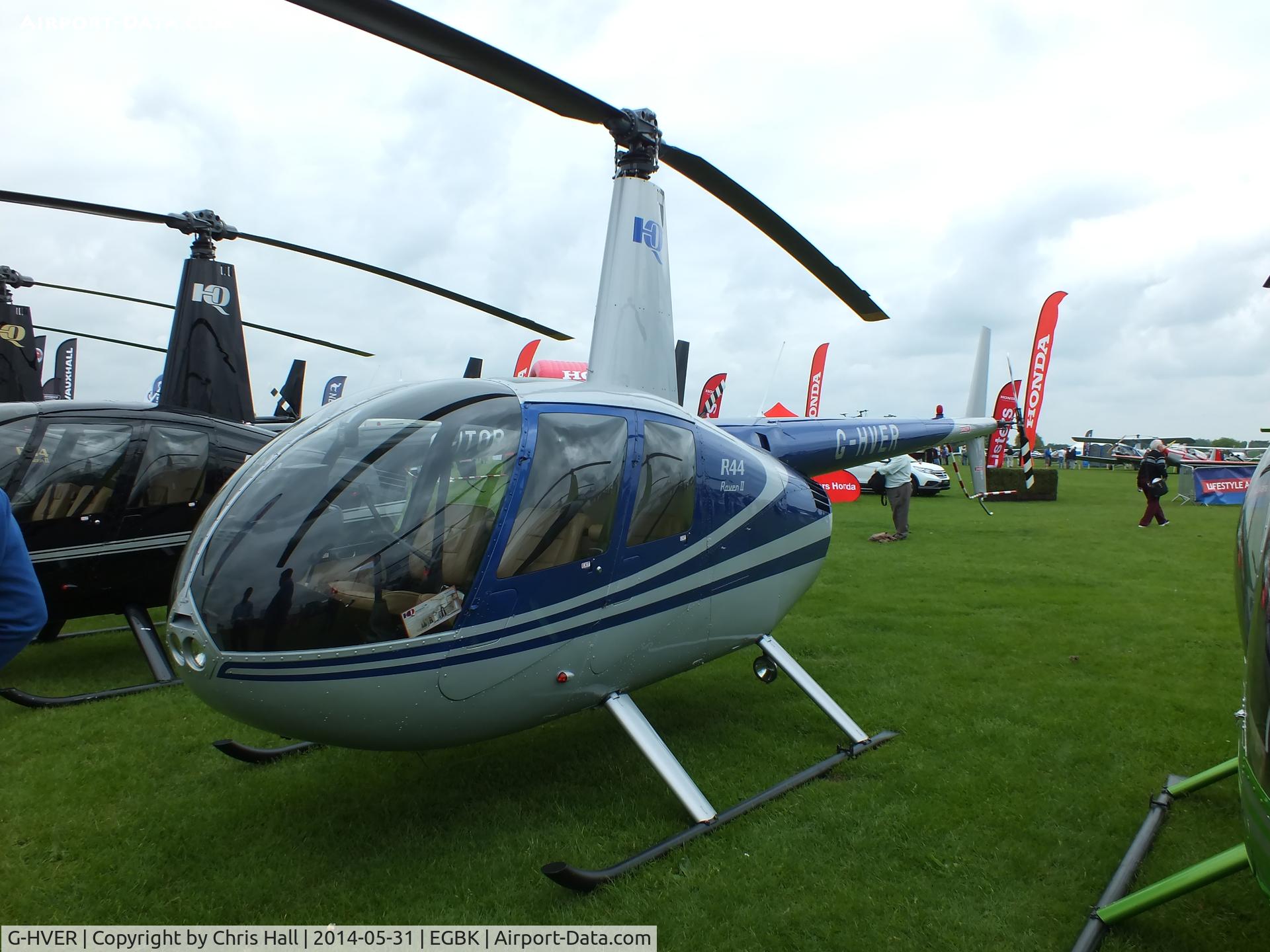 G-HVER, 2007 Robinson R44 Raven II C/N 11754, at AeroExpo 2014