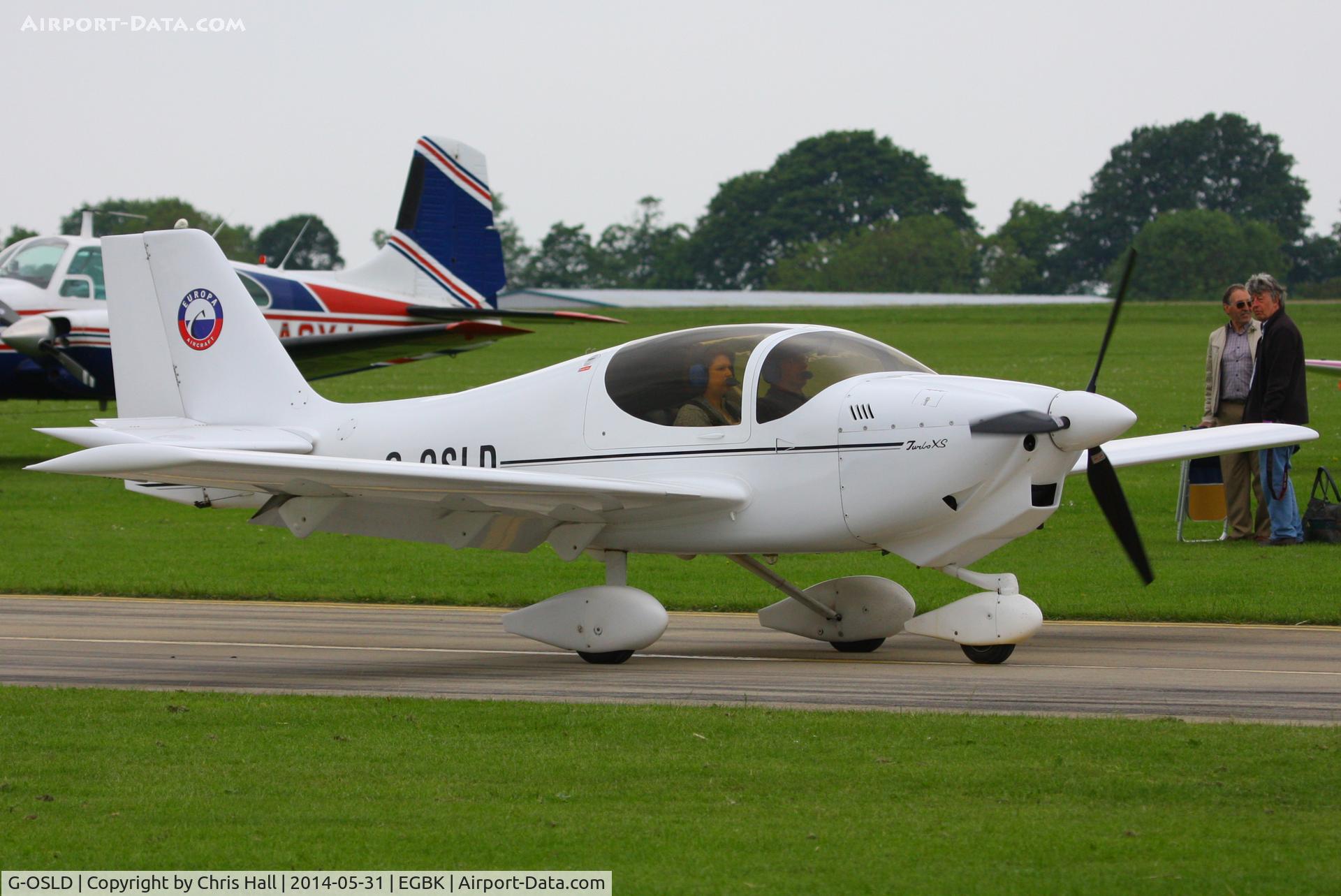 G-OSLD, 2000 Europa XS Tri-Gear C/N PFA 247-13641, at AeroExpo 2014