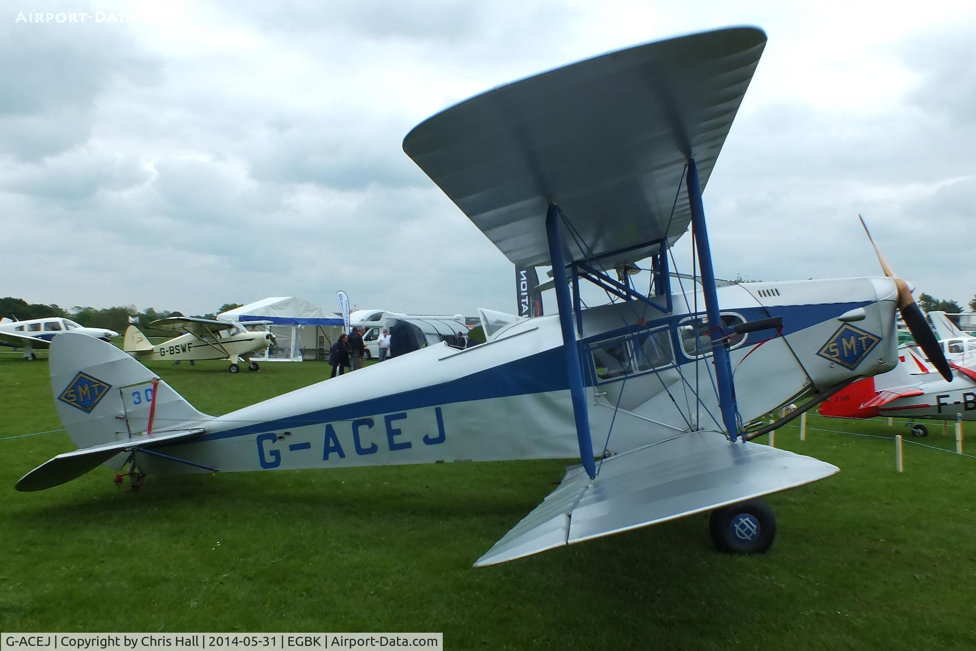 G-ACEJ, 1933 De Havilland DH.83 Fox Moth C/N 4069, at AeroExpo 2014