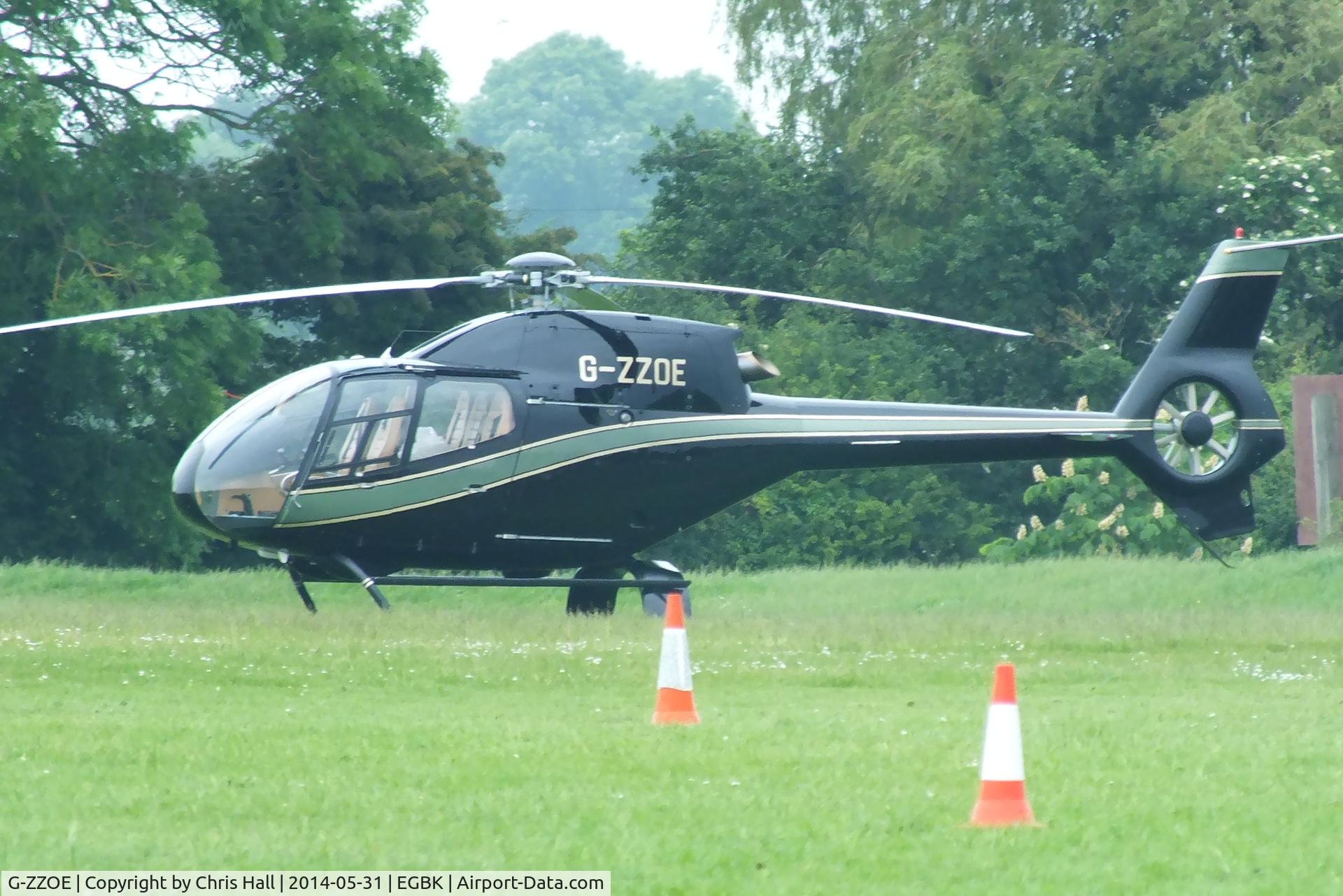 G-ZZOE, 2001 Eurocopter EC-120B Colibri C/N 1196, at AeroExpo 2014