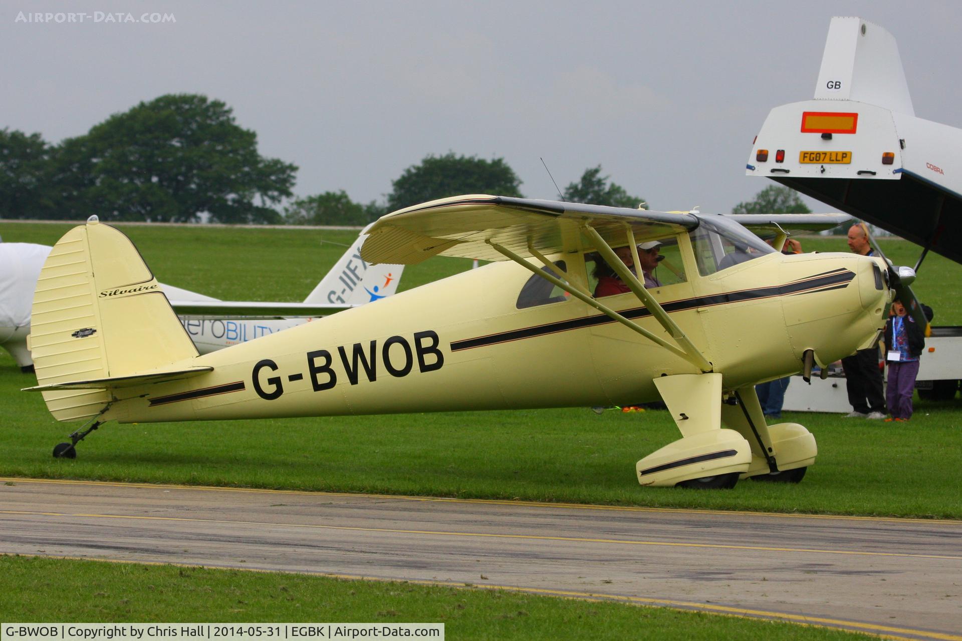 G-BWOB, 1948 Luscombe 8F Silvaire C/N 6179, at AeroExpo 2014
