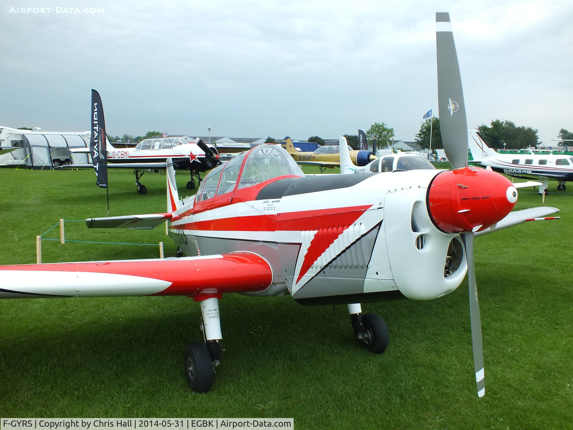 F-GYRS, 1971 Zlin Z-526F Trener Master C/N 1238, at AeroExpo 2014