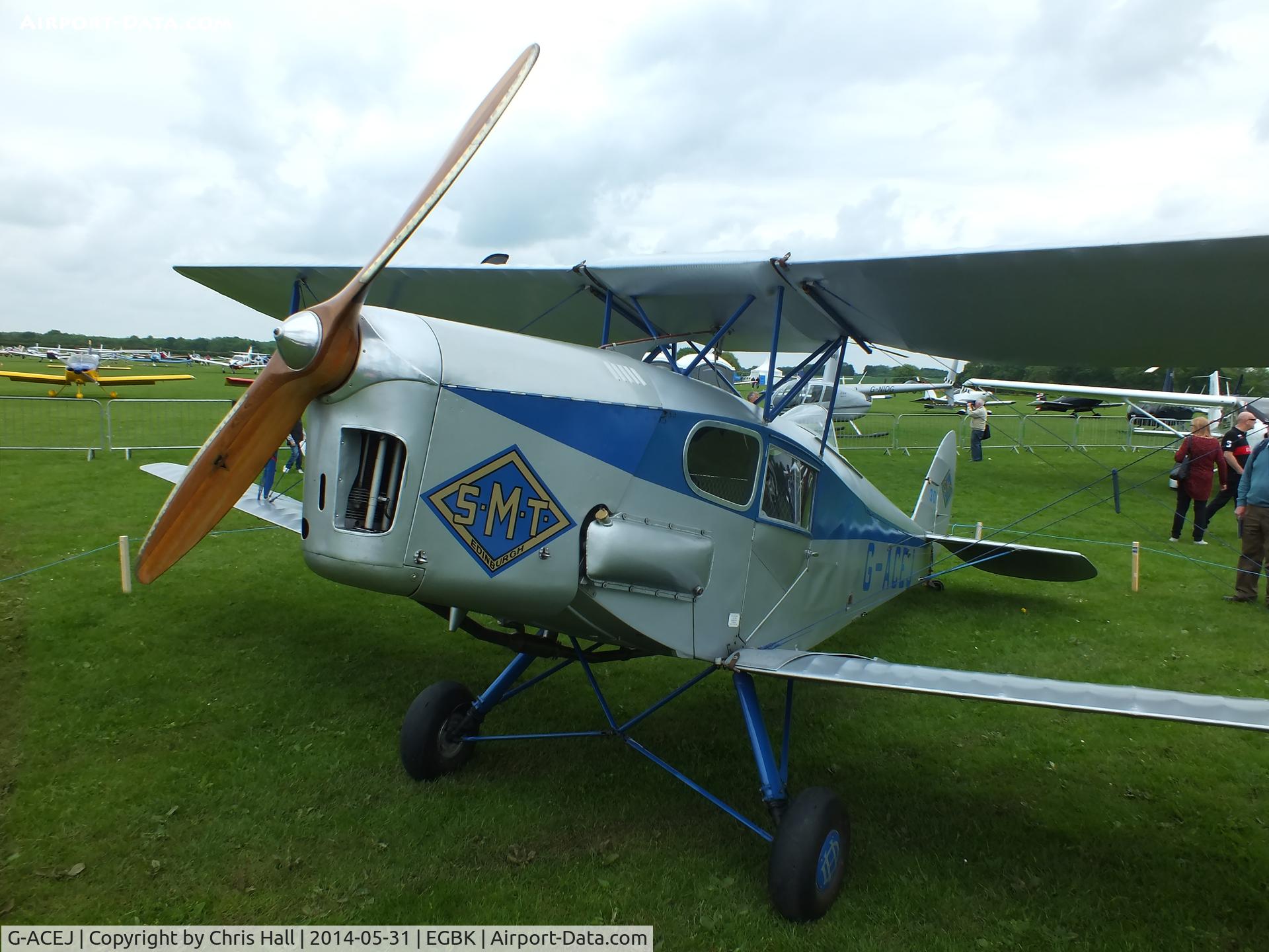 G-ACEJ, 1933 De Havilland DH.83 Fox Moth C/N 4069, at AeroExpo 2014