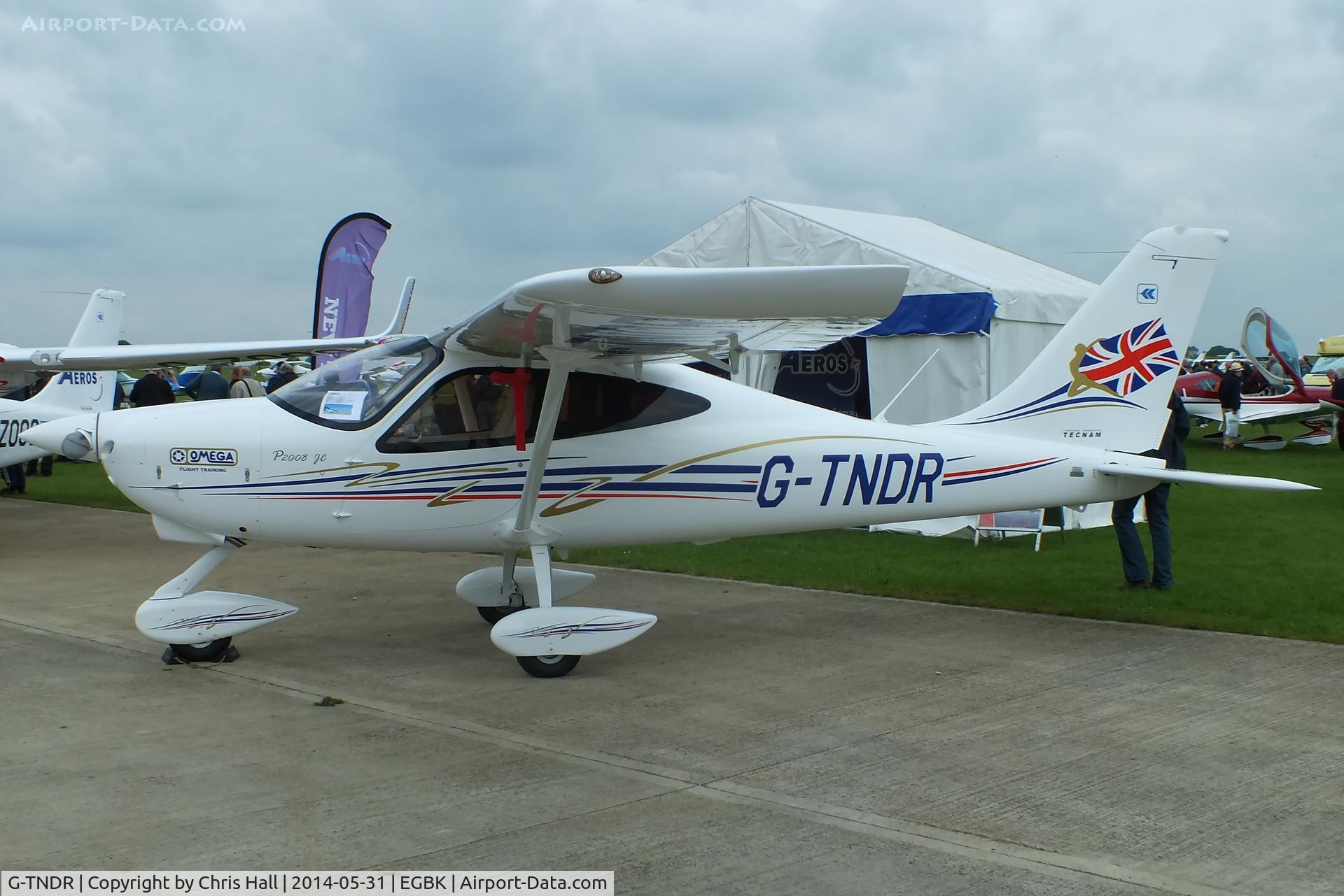 G-TNDR, 2014 Tecnam P-2008JC C/N 1035, at AeroExpo 2014