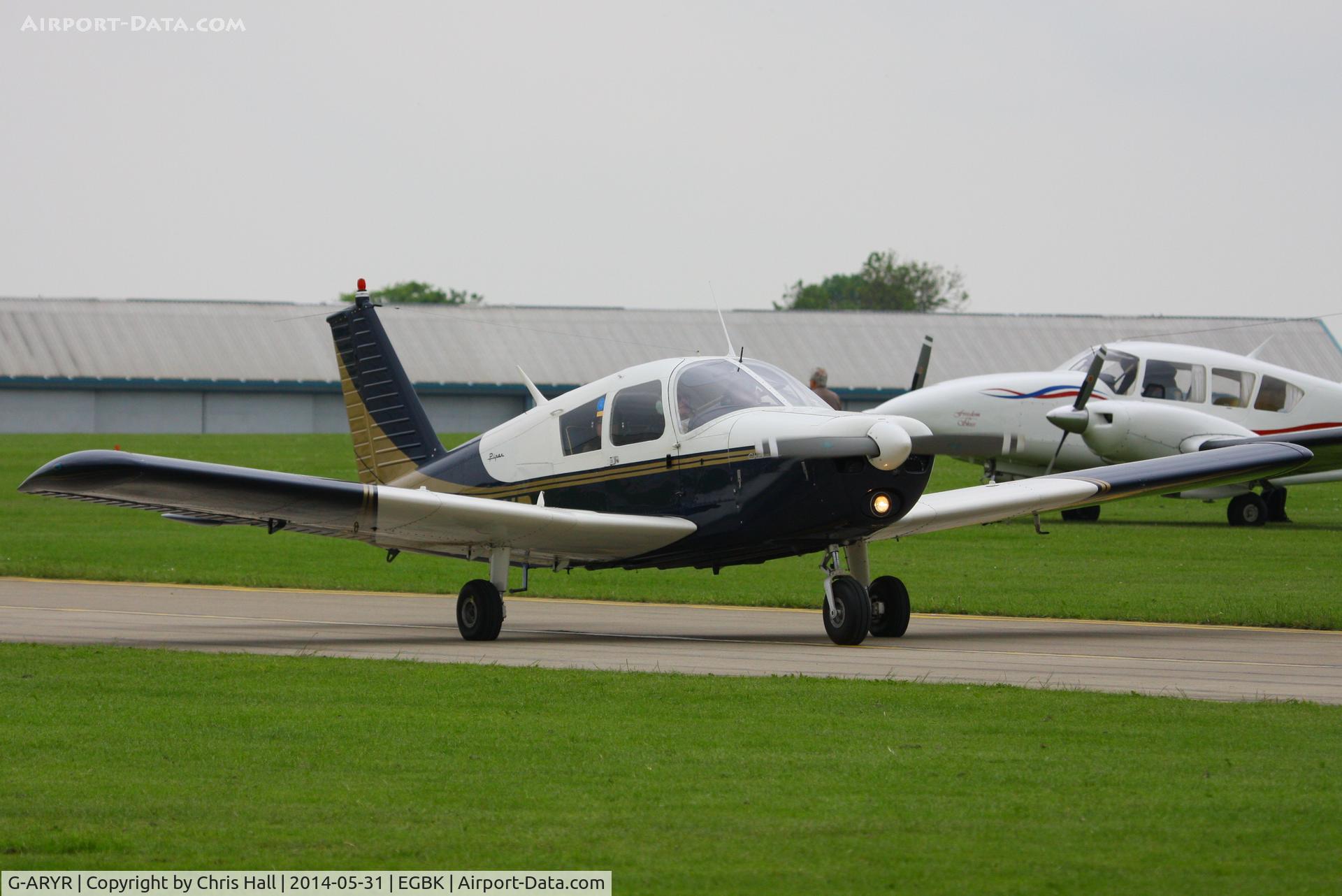 G-ARYR, 1962 Piper PA-28-180 Cherokee C/N 28-770, at AeroExpo 2014