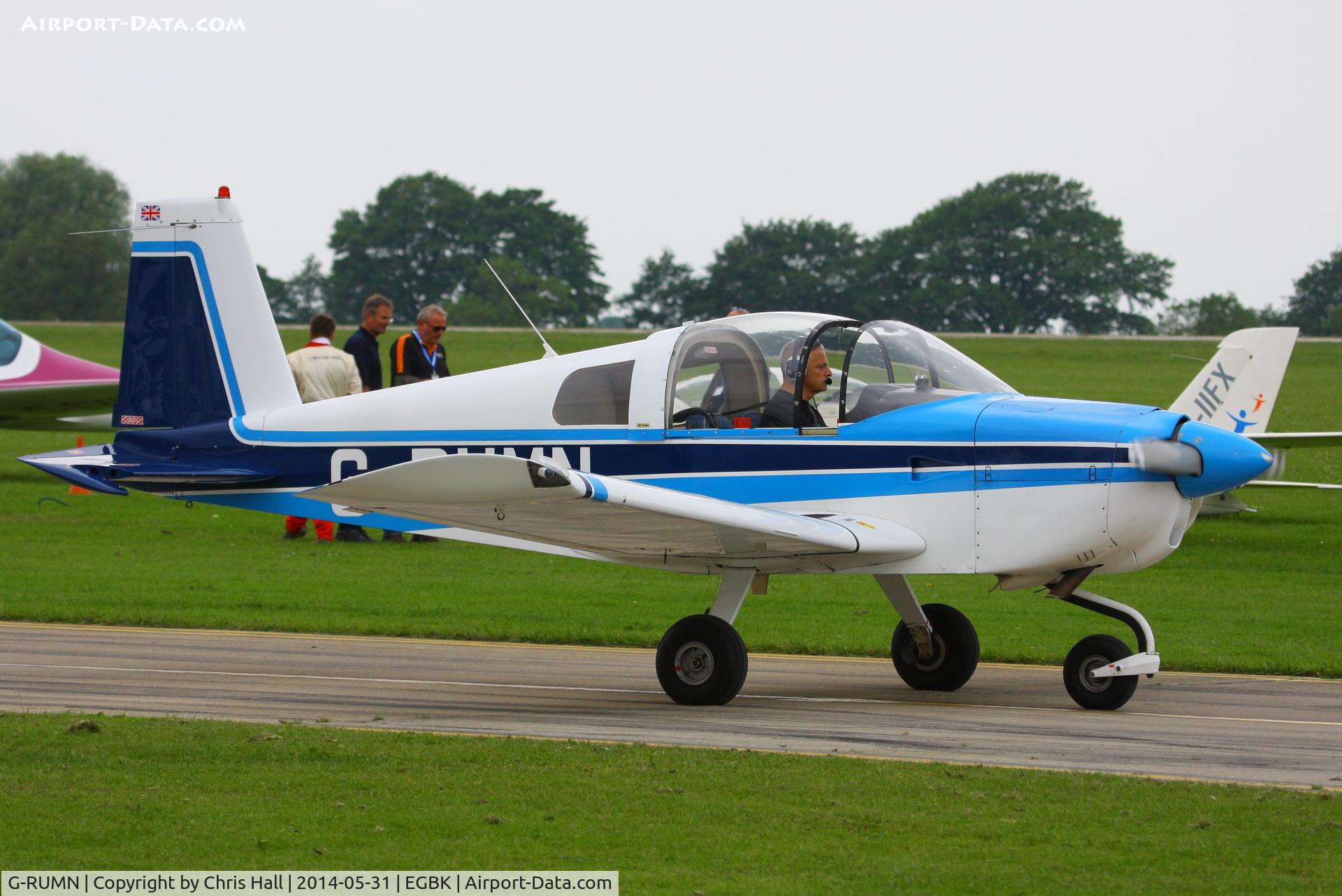 G-RUMN, 1971 American Aviation AA-1A Trainer C/N AA1A-0086, at AeroExpo 2014