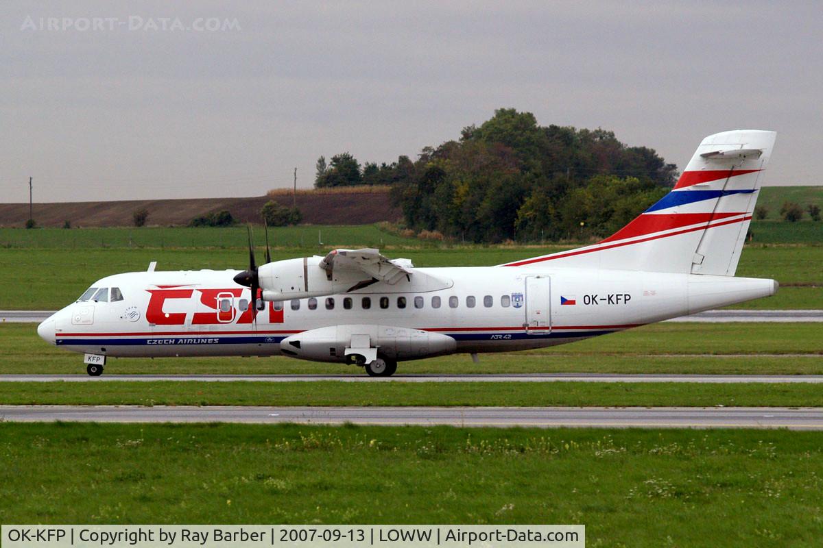 OK-KFP, 2000 ATR 42-500 C/N 639, Aerospatiale ATR-42-500 [639] (CSA Czech Airlines) Vienna-Schwechat~OE 13/09/2007