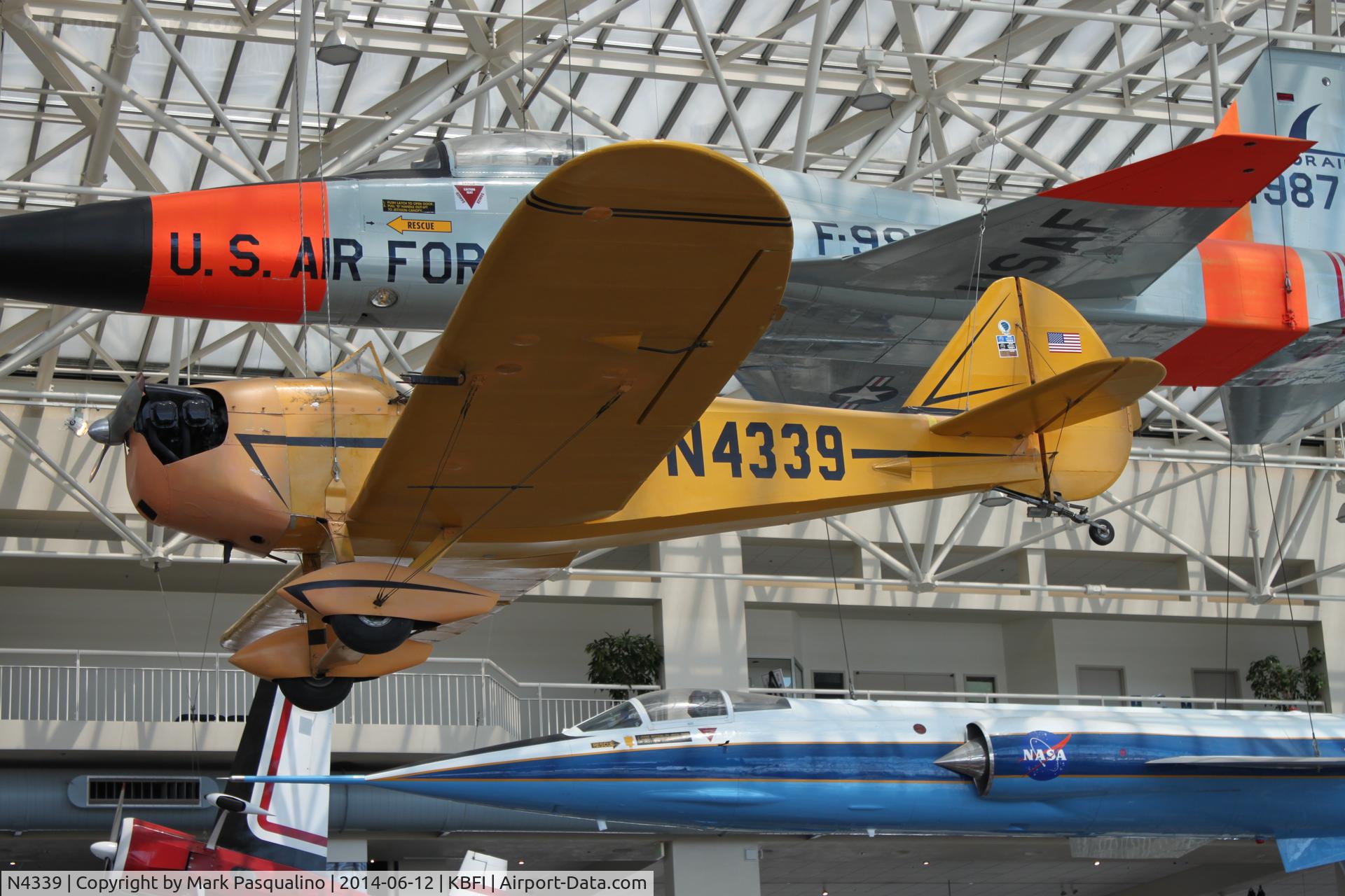 N4339, 1970 Bowers Fly Baby 1A C/N 68-15, Bowers Fly Baby 1-A