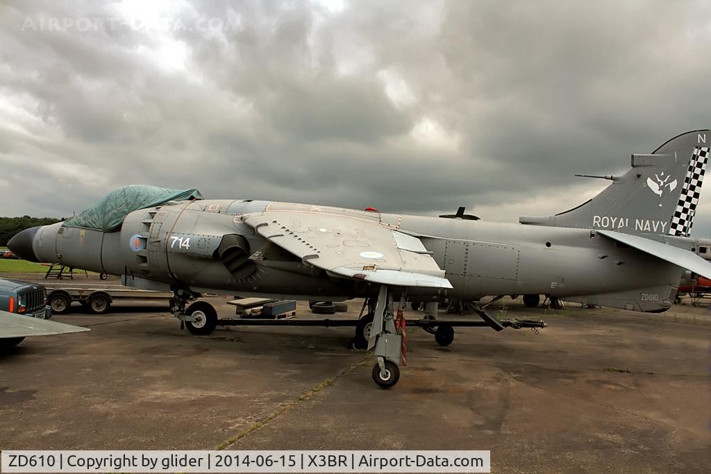 ZD610, 1985 British Aerospace Sea Harrier F/A.2 C/N 1H-912049/B43/P27, Bruntingthorpe