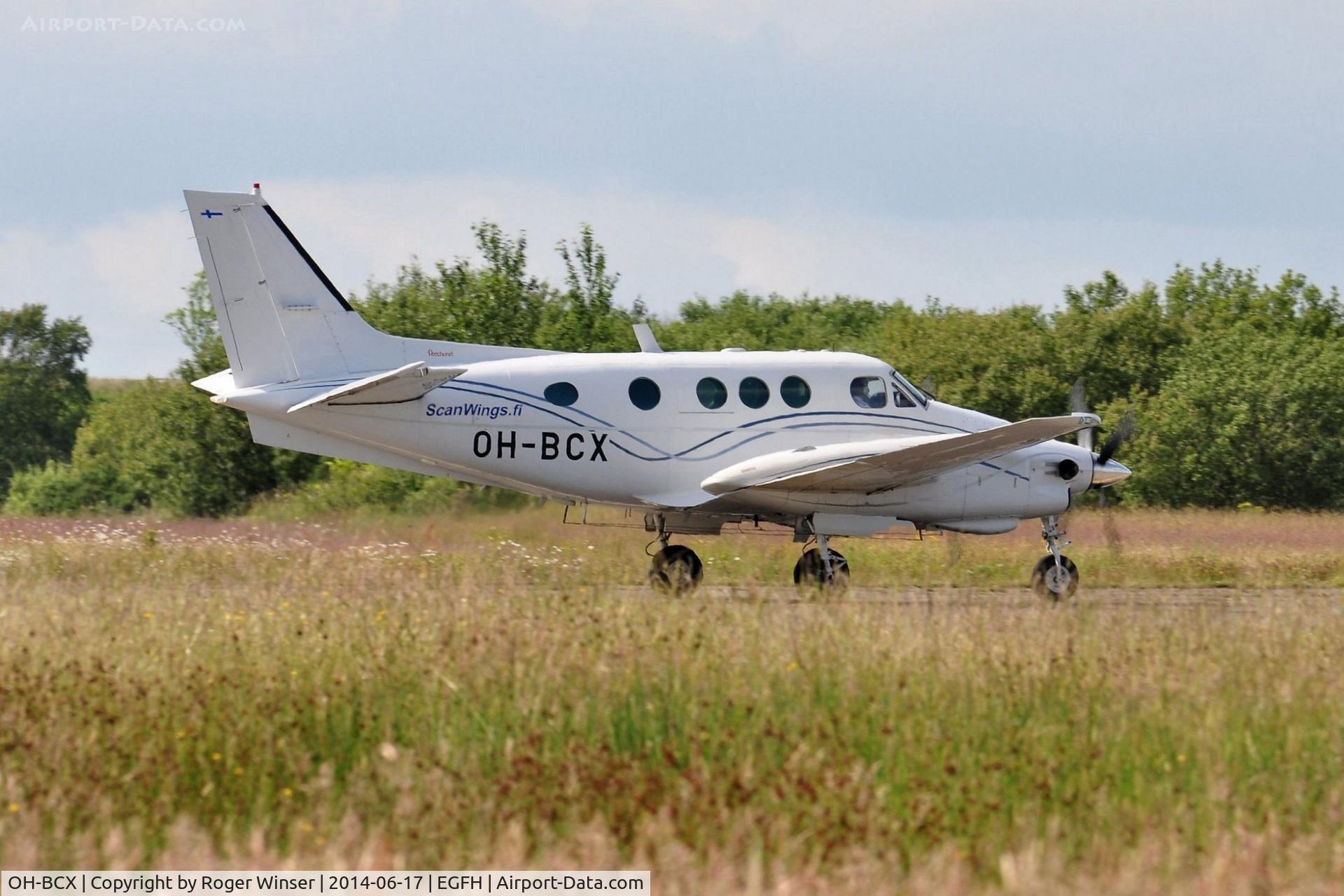OH-BCX, 1978 Beech C90 King Air C/N LJ-770, ScanWings Beech C90 taxying prior to departure.