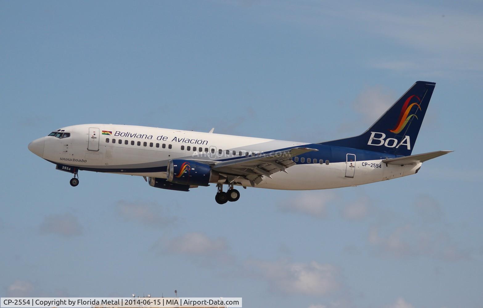 CP-2554, 1994 Boeing 737-8Q8 C/N 26303, BOA Boliviana 737-300