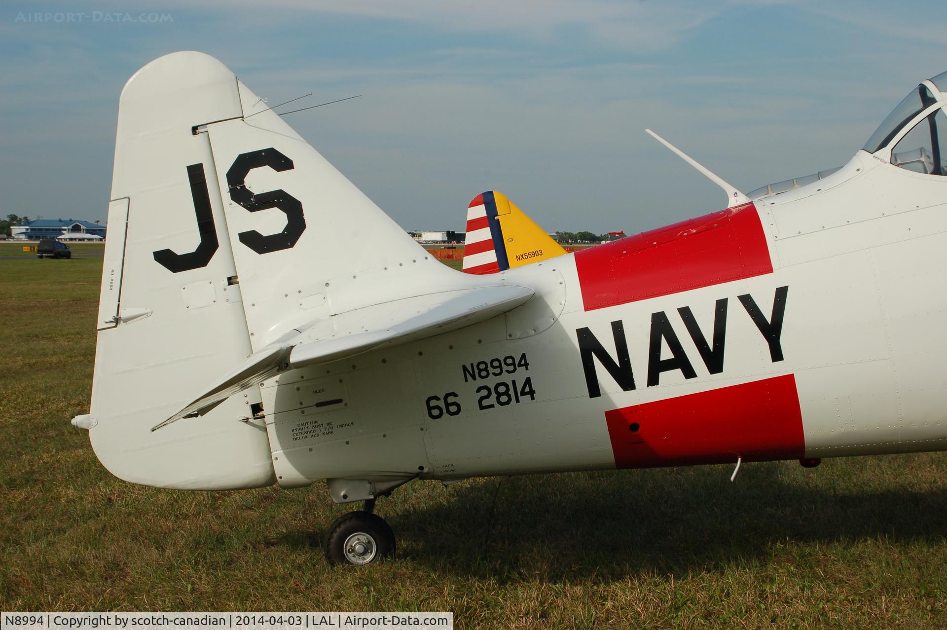 N8994, 1943 Noorduyn AT-16 Harvard II C/N 66-2814, 1943 Noorduyn AT-16 Harvard II, N8994, at 2014 Sun n Fun, Lakeland Linder Regional Airport, Lakeland, FL