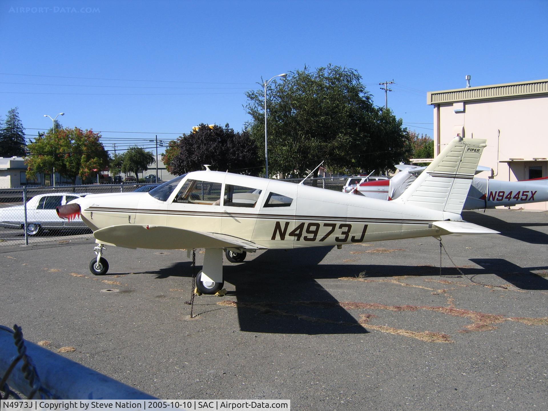 N4973J, 1968 Piper PA-28R-180 Cherokee Arrow C/N 28R-30724, Robert Randolph 1968 PA-28R-180 at Sacramento Executive Airport, CA