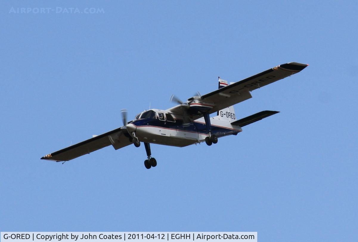 G-ORED, 1982 Britten-Norman BN-2T Islander C/N 2142, Finals 26