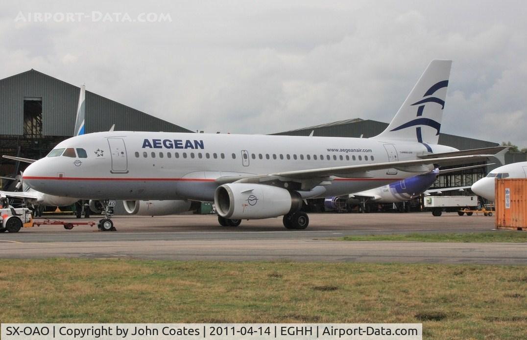 SX-OAO, 2011 Airbus A319-132 C/N 1880, Just painted to Aegean livery