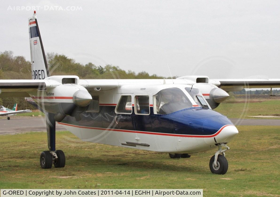 G-ORED, 1982 Britten-Norman BN-2T Islander C/N 2142, At Bth Flying Club