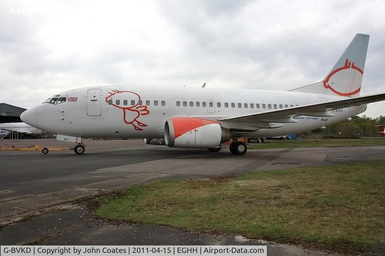 G-BVKD, 1992 Boeing 737-59D C/N 26421, At paintshop