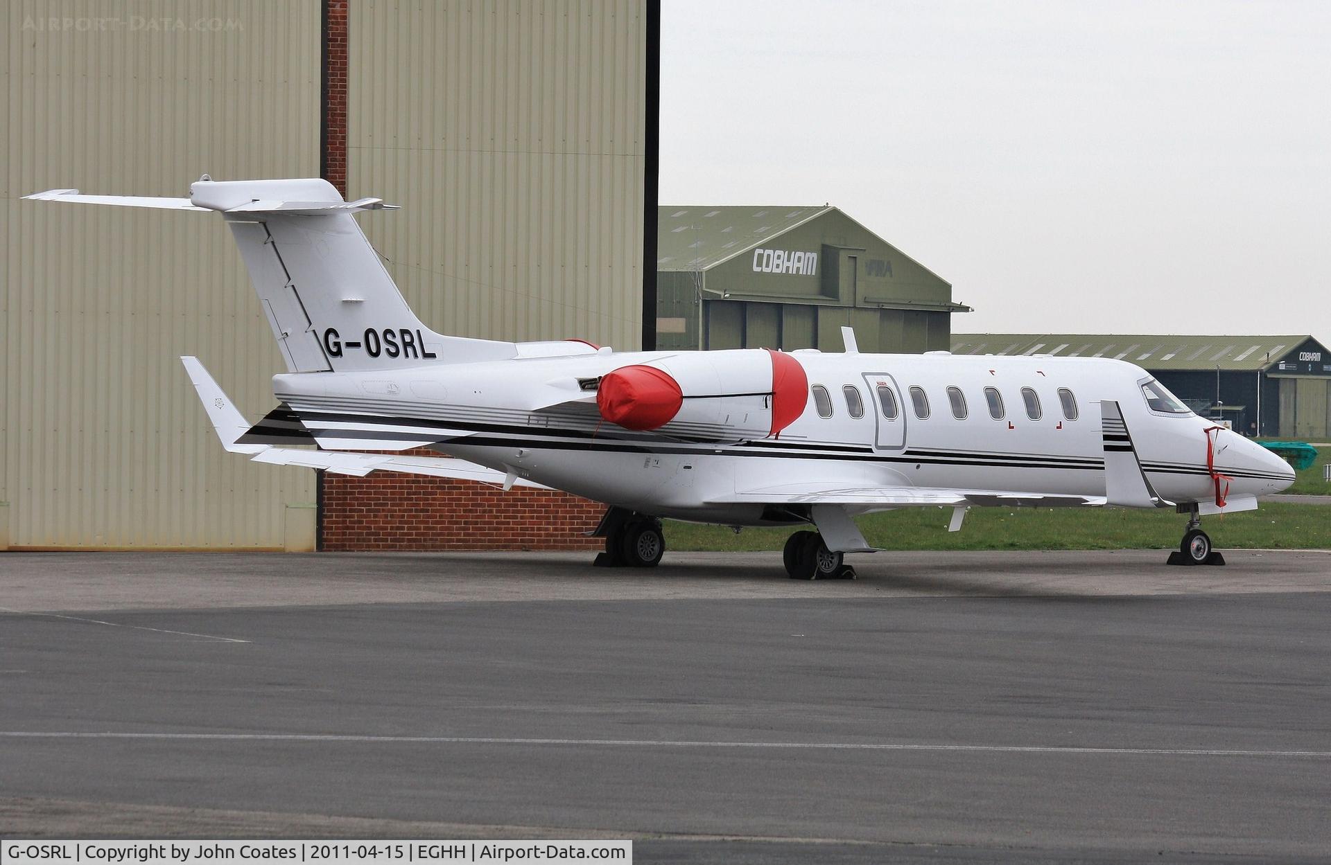 G-OSRL, 2009 Learjet 45 C/N 45-391, At CSE