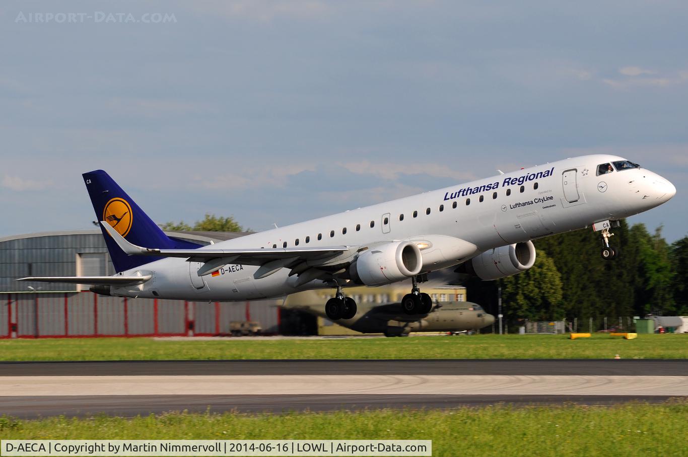 D-AECA, 2009 Embraer 190LR (ERJ-190-100LR) C/N 19000327, Lufthansa Regional