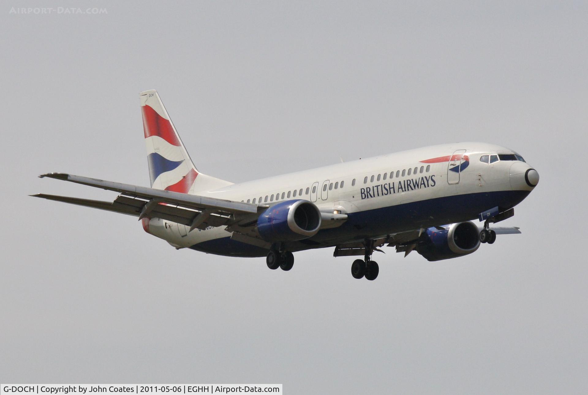 G-DOCH, 1991 Boeing 737-436 C/N 25428, Diversion