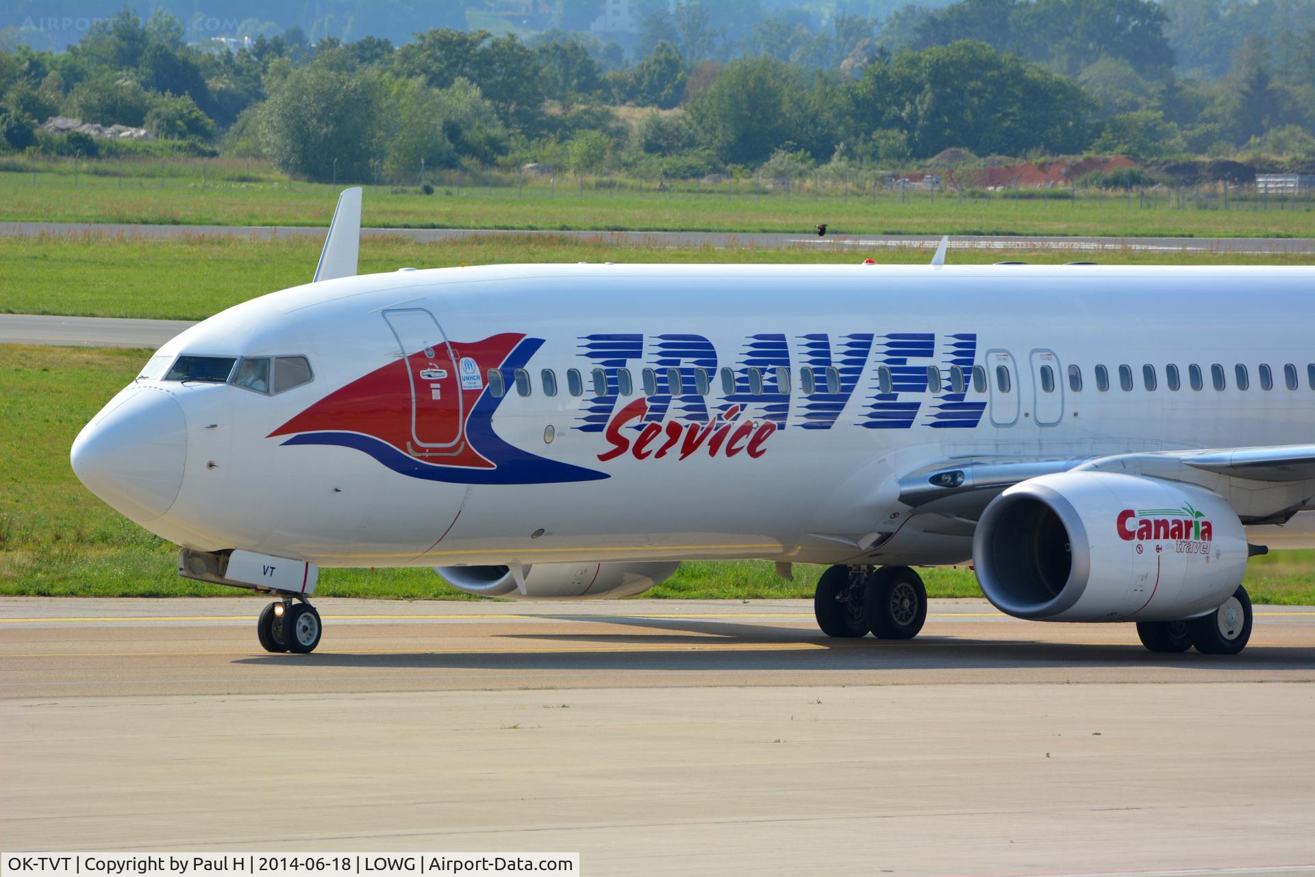 OK-TVT, 2012 Boeing 737-86N C/N 39394, Landing