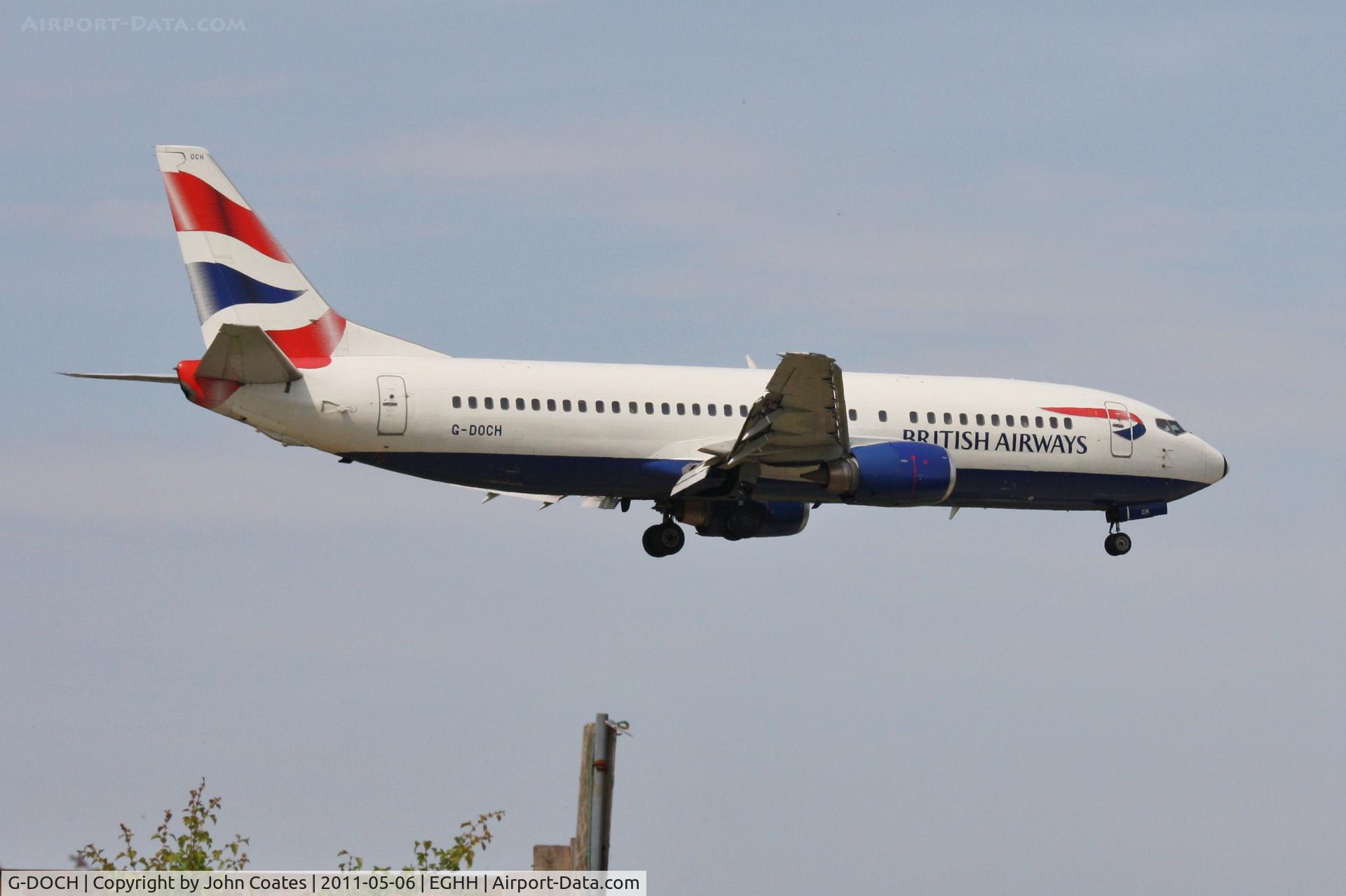 G-DOCH, 1991 Boeing 737-436 C/N 25428, Diversion