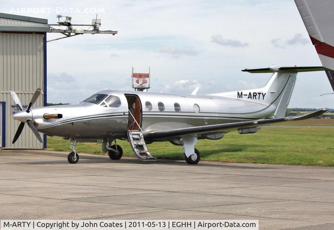 M-ARTY, 2009 Pilatus PC-12/47E C/N 1114, At Pilatus