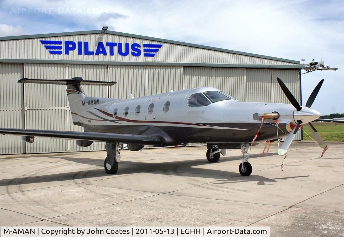 M-AMAN, 2010 Pilatus PC-12/47E C/N 1223, At Pilatus