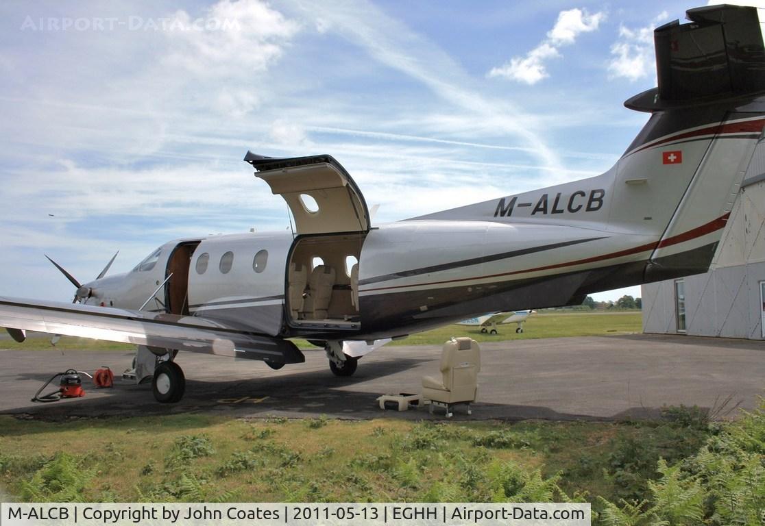 M-ALCB, 2009 Pilatus PC-12/47E C/N 1175, At Pilatus